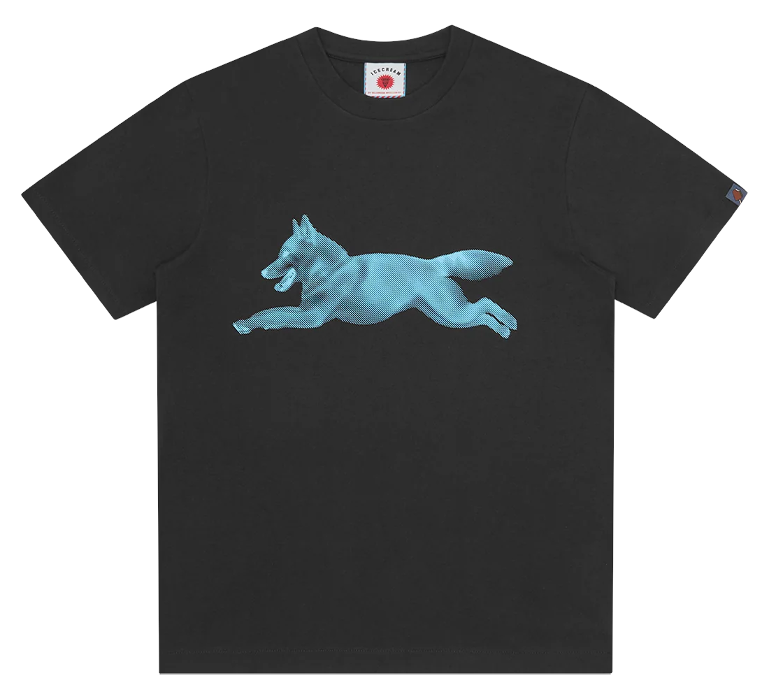 HALFTONE RUNNING DOG T-SHIRT